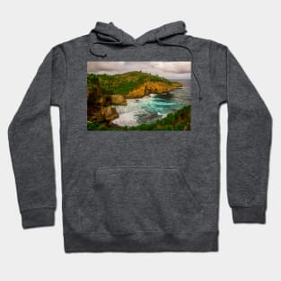 Wavy rock lagoon beach Midodaren on Java, Indonesia. Hoodie